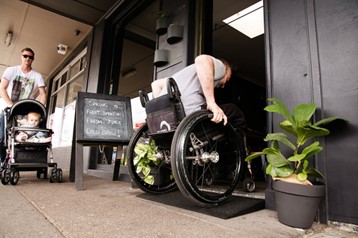 Recycled rubber ramps and mats