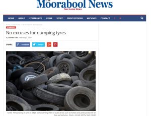 Picture of Moorabool News online article.